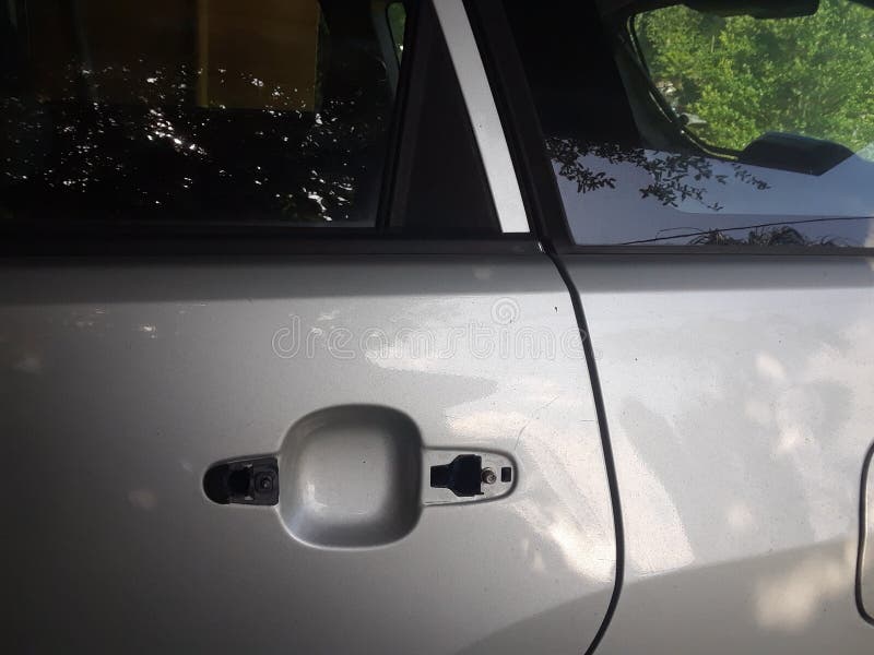 Opposite Side Matrix Missing Door Handle Toyota Stock Image Image of