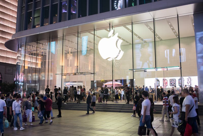 Opslag in Shanghai, China stock foto