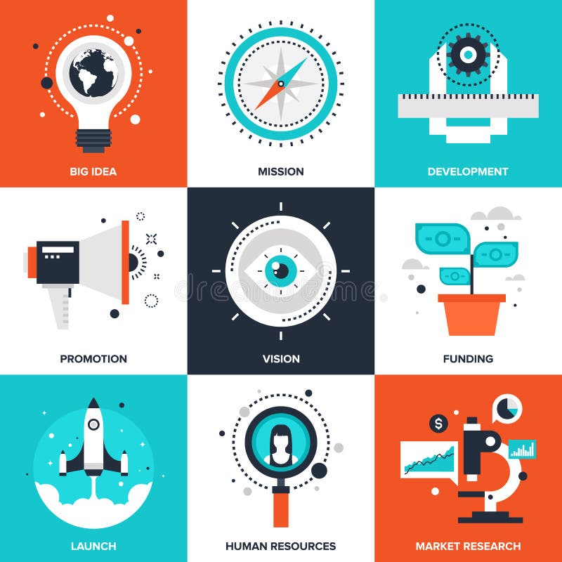 Opstarten en Nieuwe Zaken vector illustratie Opstarten en Nieuwe Zaken vector illustratie