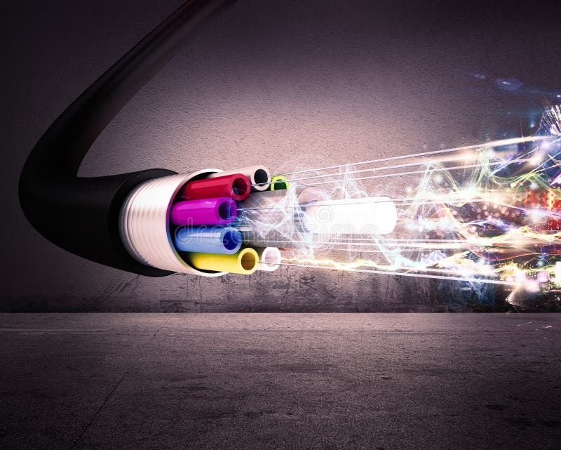 Optical fiber stock images