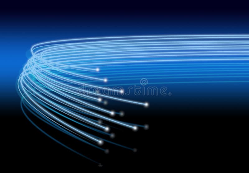 Optical fibres vector illustration Optical fibres vector illustration