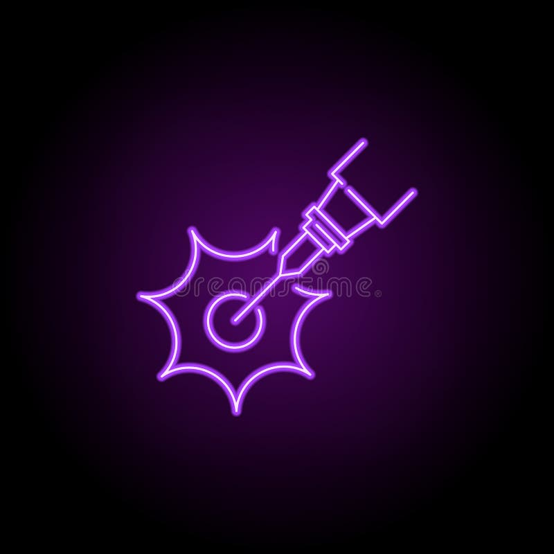 Optical icon. Elements of Laser in neon style icons. Simple icon for websites, web design, mobile app, info graphics vector illustration
