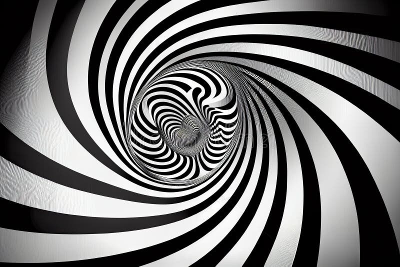 Optical Illusion, Abstract Background. Hypnosis Twisted Spiral Design ...