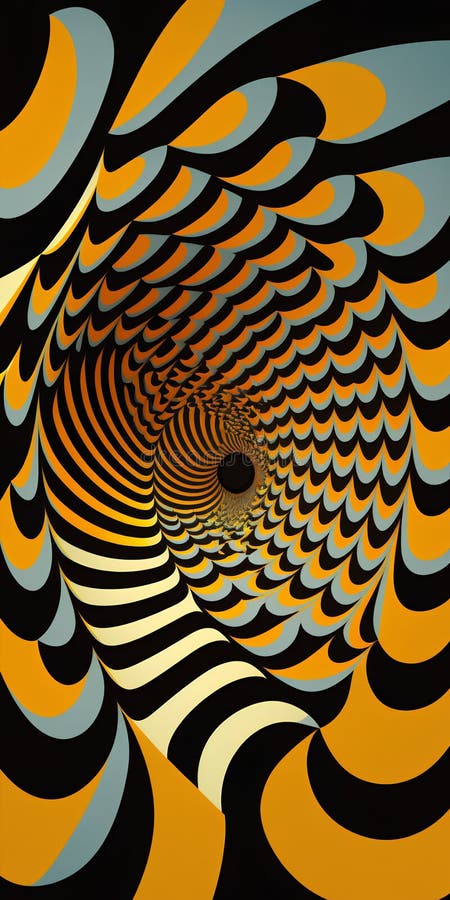 Optical Illusion. Abstract Hypnotic Background. Vector Illustration ...