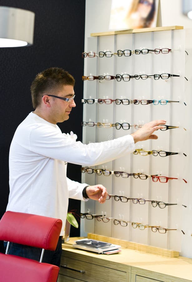 Optician at work. stock photo. Image of modern, office 2189814