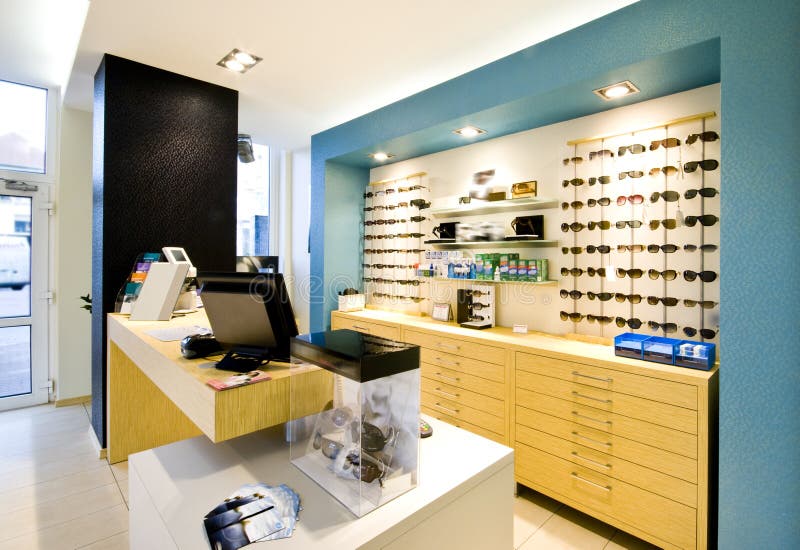 Optician shop stock image. Image of luxury, offer, franchise 9678303