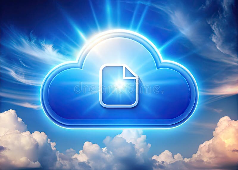 Optimieren Sie Ihr digitales Leben mit umfassenden Cloud Storage Lösungen stock abbildung