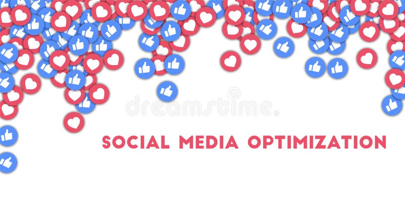 Optimisation des médias sociaux illustration libre de droits