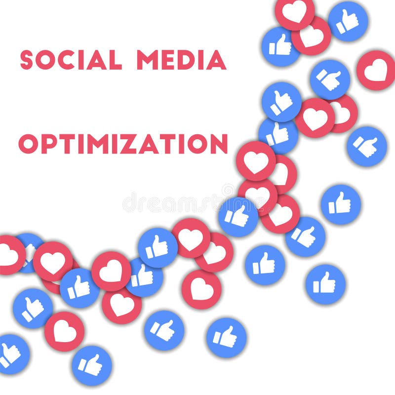 Optimisation des médias sociaux illustration de vecteur