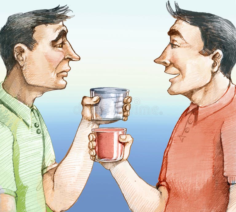 Glass Half Full Perspective Stock Illustrations 31 Glass Half Full