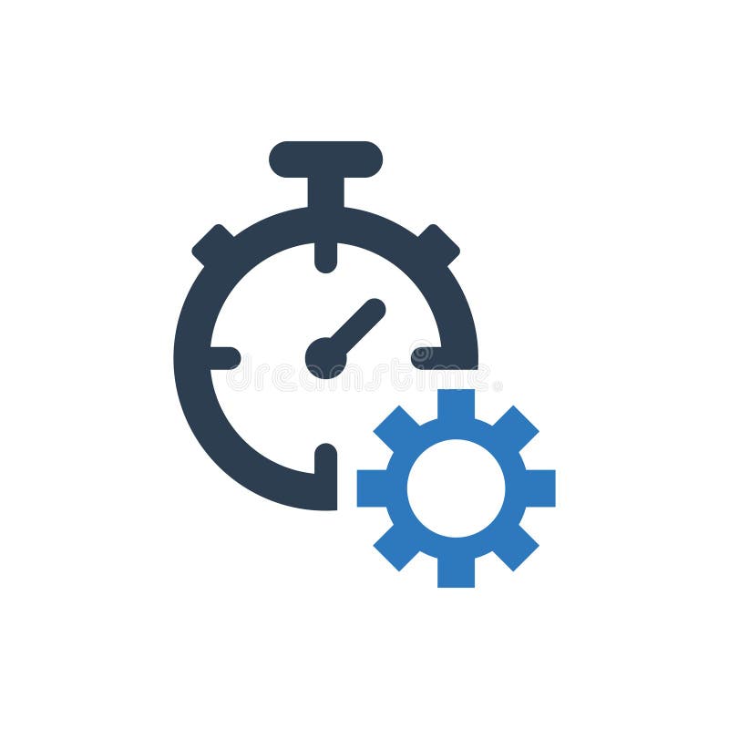 Optimization Icon - Timer Setting Icon vector illustration