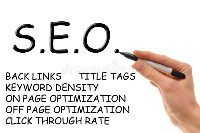 Hand holding a marker writing down the essentials of Search Engine Optimization, also known as SEO and S.E.O. Hand holding a marker writing down the essentials of Search Engine Optimization, also known as SEO and S.E.O.
