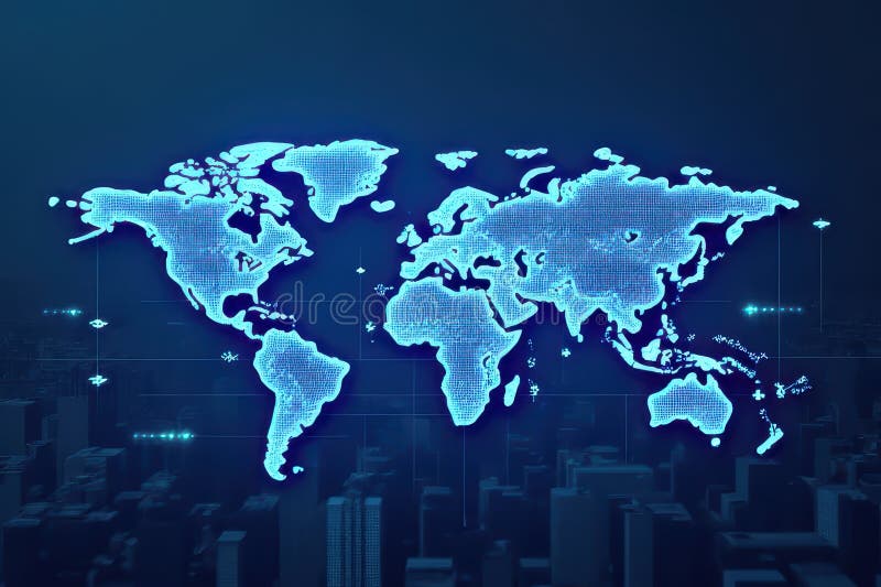 Optimized Website Performance through Top-Notch CDN Services stock illustration