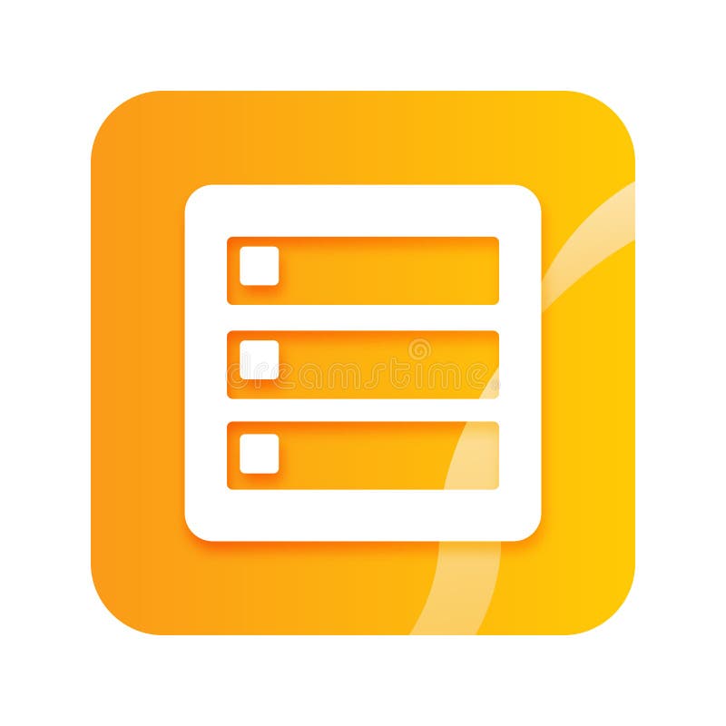 Cartoon button menu royalty free illustration