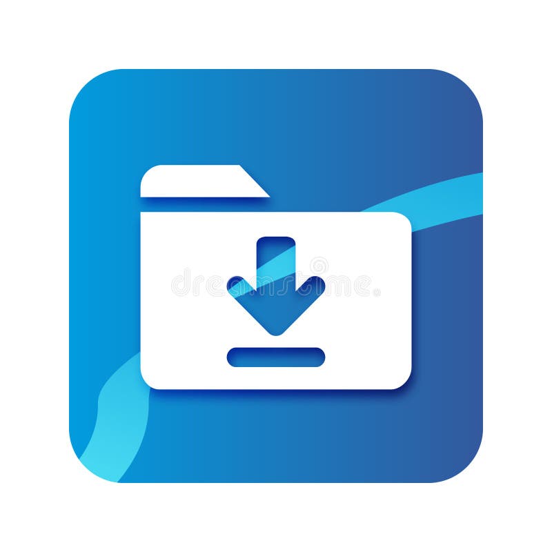 Cartoon button download royalty free illustration