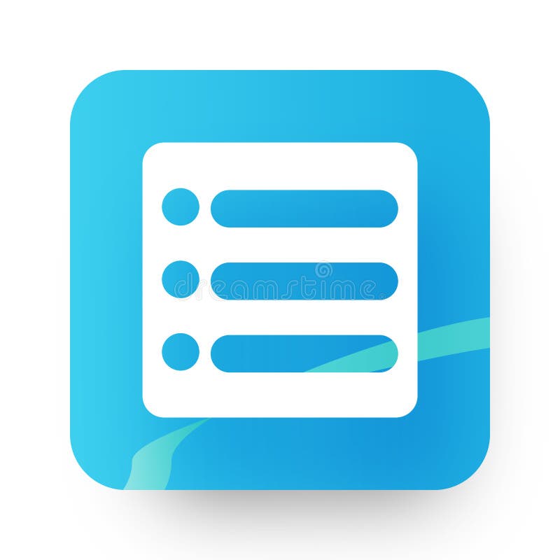 Cartoon button sort list royalty free illustration