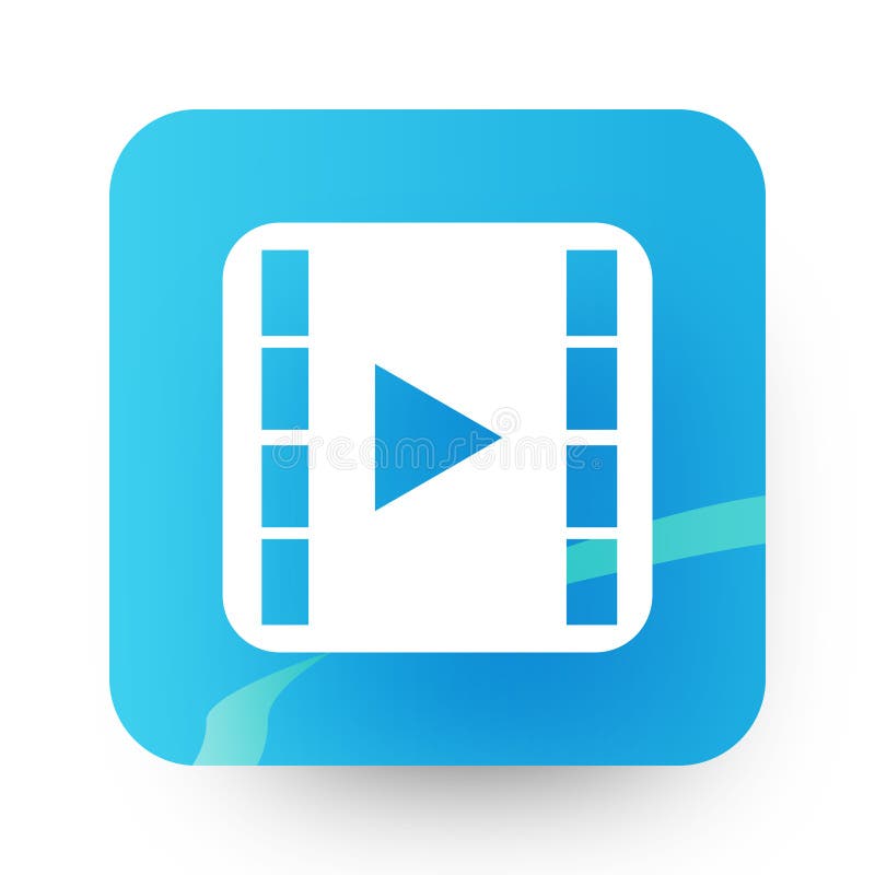 Cartoon button movie vector illustration