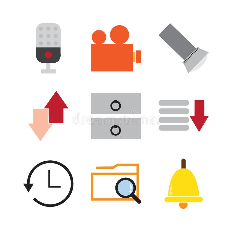 Optional icon set vector illustration