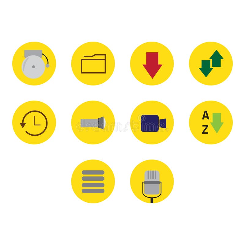 Optional icon set stock illustration