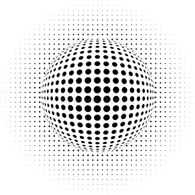 Optisk illusion - prickar vektor illustrationer