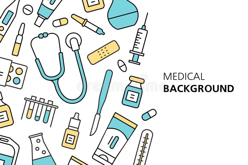 Ιατρικό υπόβαθρο ελεύθερη απεικόνιση δικαιώματος