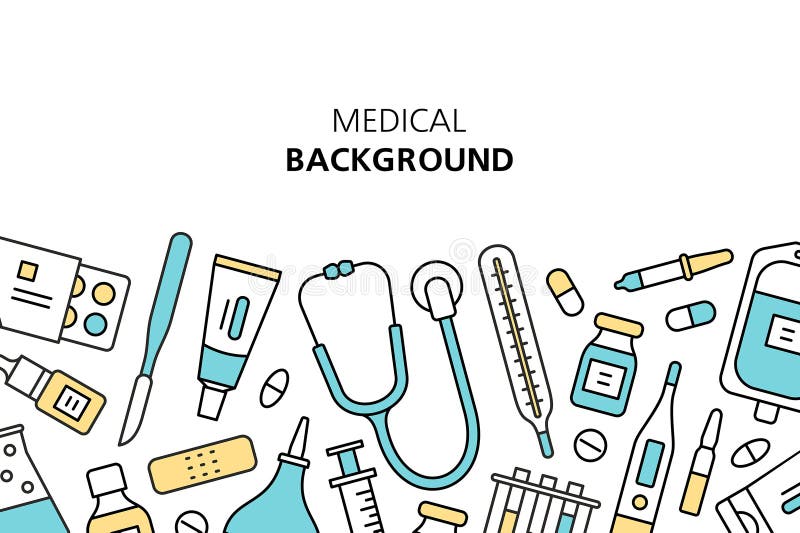 Ιατρικό ιστορικό διανυσματική απεικόνιση