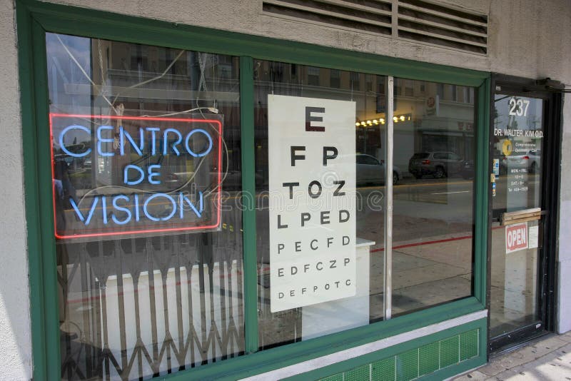 Optometrist Los Angeles editorial image. Image of western 19852020