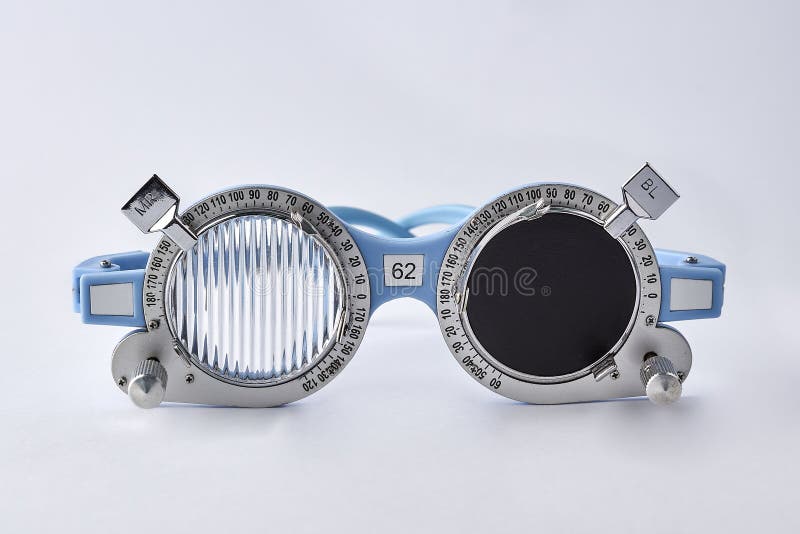 Optometrist Medical Equipment Tools On Trial Frame Test, Equipment Tool