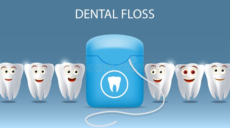 Royalty-Free (RF) Clipart Illustration of a Container Of Dental Floss by  Pams Clipart #82231