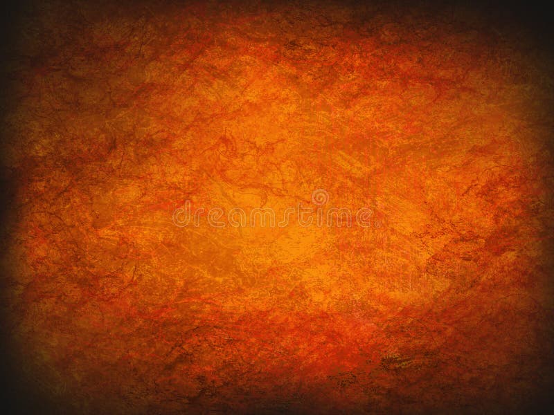 Vintage Abstract Orange Fire Grunge Background with Bright Center  Spotlight. Modern Texture with Dark Corners Stock Illustration -  Illustration of chalkboard, elegant: 91280306