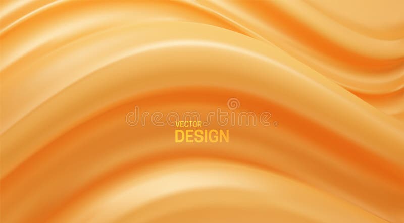 Orange abstract background. Soft elastic shape backdrop stock illustration