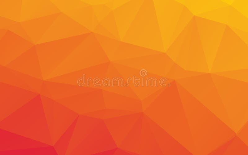 Orange abstrakter niedriger Polyvektor-Hintergrund
