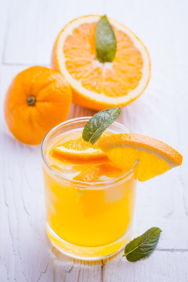 Orange Alcohol Cocktail on a Wooden Table. Stock Image Image of sweet, refreshing 59116069