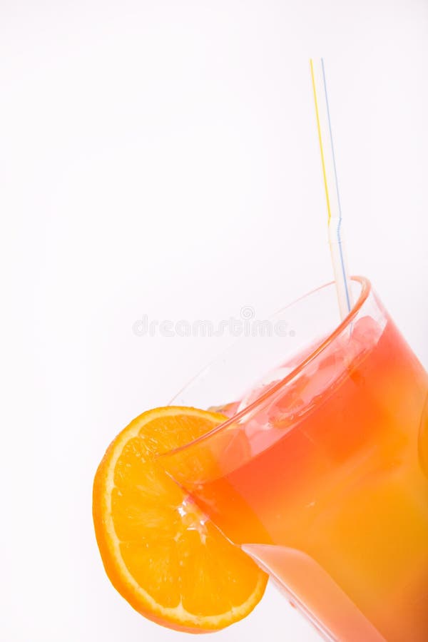 Orange alcohol drink with Ice