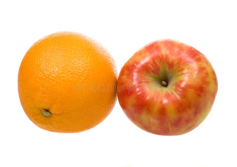 Orange and apple