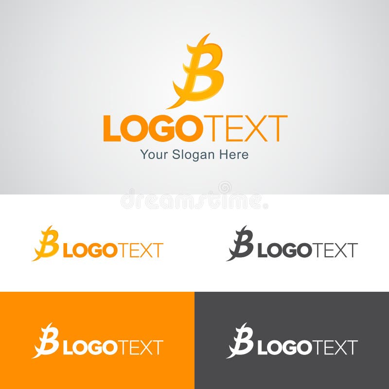 Orange B logo stock vector. Illustration of professional 104525493