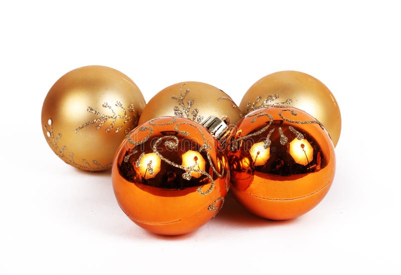 Orange Balls Christmas Ornament Stock Photo Image of decoration