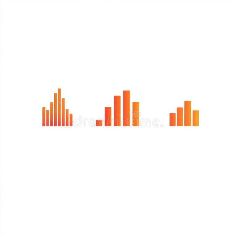 Orange Bar Graph Variations Stock Illustration - Illustration of ...
