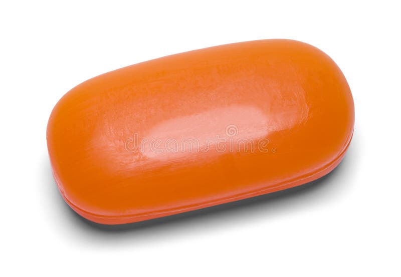 Orange Bar of Soap stock image. Image of chores, healthy 92477595