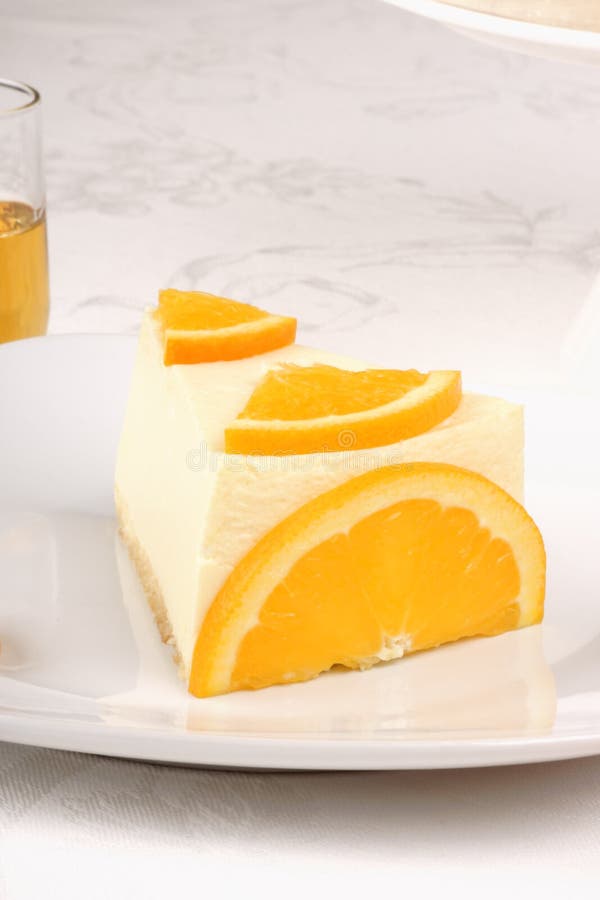 Orange Bavarian Cream (bavarese) Stock Image Image of german, food