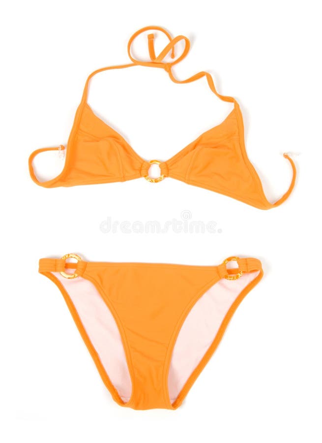 Orange bikini stock image. Image of swimwear, mature 47736179