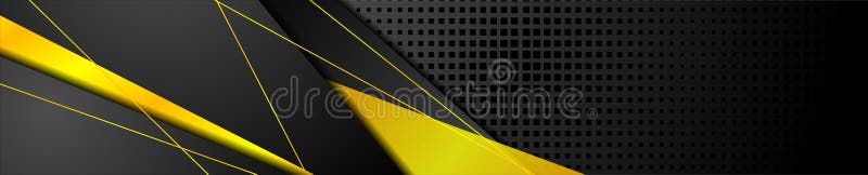 Orange and black abstract corporate banner design