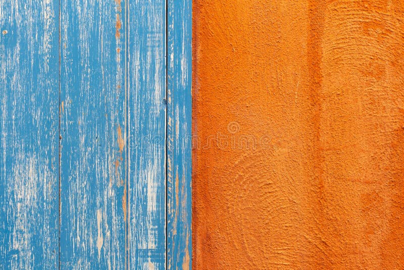 Orange and Blue Wall Texture Stock Photo Image of brown, architecture 132231214