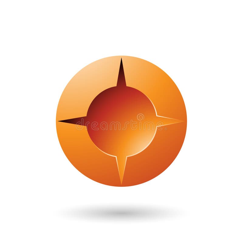 Orange and Bold Shaded Round Icon Vector Illustration vector illustration Orange and Bold Shaded Round Icon Vector Illustration vector illustration