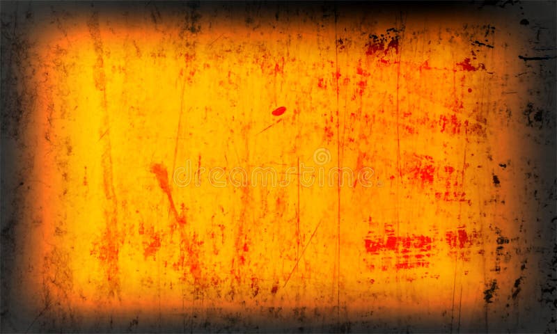 Orange and dark Old Grunge Abstract Texture Background Wallpaper. stock illustration