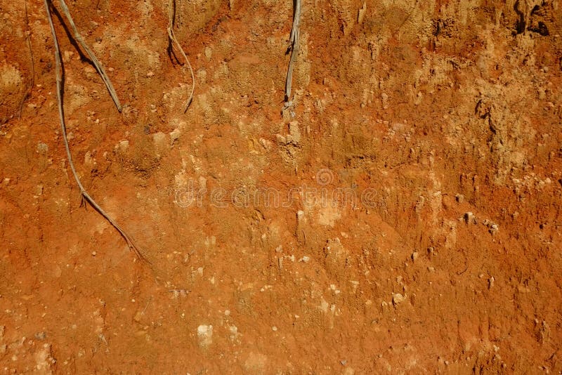 Orange Brown Soil Texture Background Stock Image Image of mountain