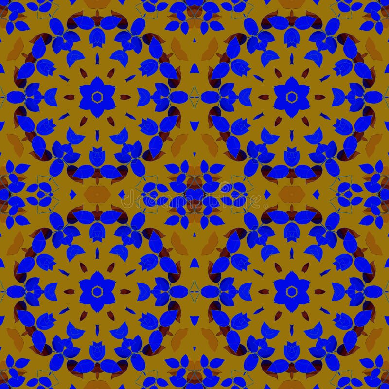 Or orange brun pourpre sans couture d'ornements floraux illustration stock Or orange brun pourpre sans couture d'ornements floraux illustration stock