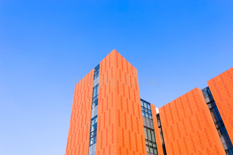 Orange building wall