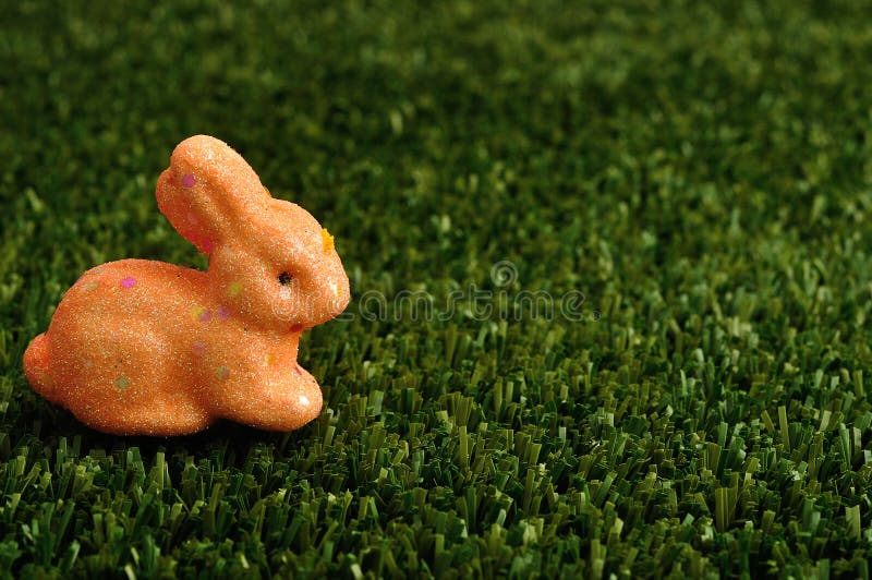 An Orange Bunny for Easter Decoration Stock Image Image of celebrate, festive 89704891