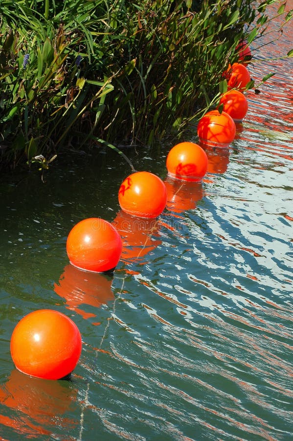 Orange buoys